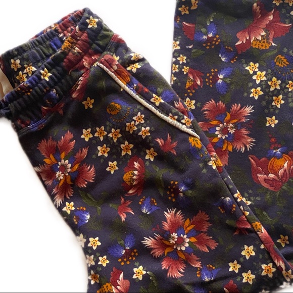 Daily Practice by Anthropologie floral print with kick flare lounge pant small - Picture 7 of 7